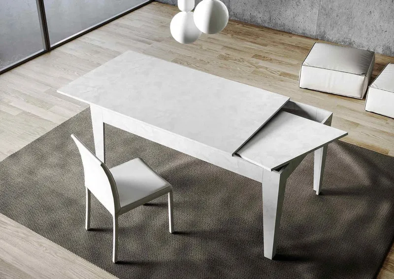 Martino - Tavolo moderno per pranzo soggiorno in legno cm 120/180x90x77h - vari colori