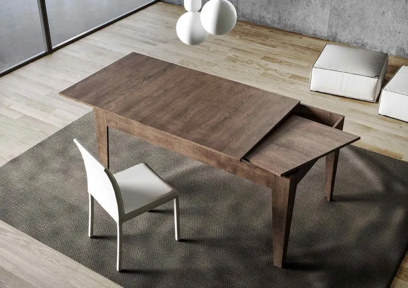 Martino - Tavolo allungabile da pranzo in legno cm 160/220x90x77h - vari colori
