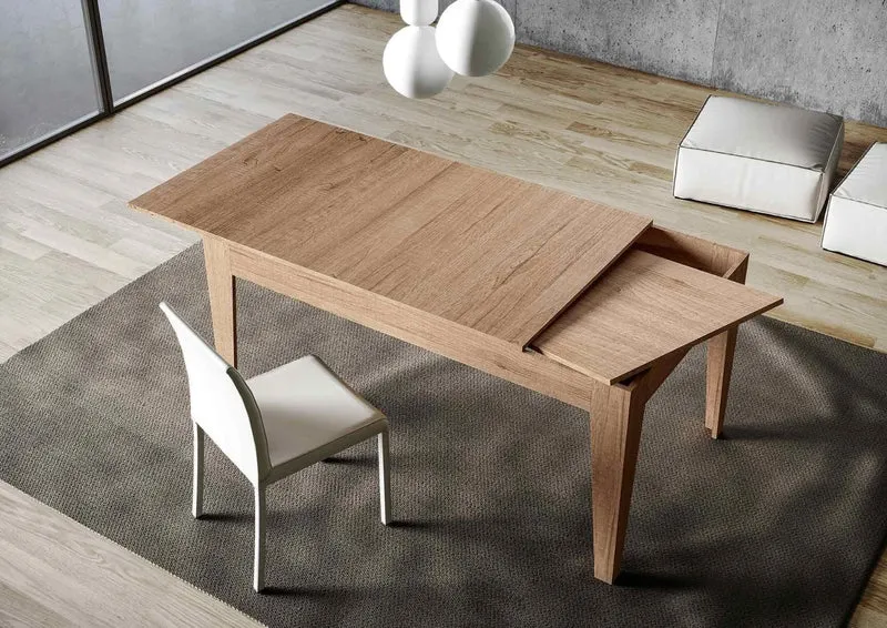 Martino - Tavolo allungabile da pranzo in legno cm 160/220x90x77h - vari colori