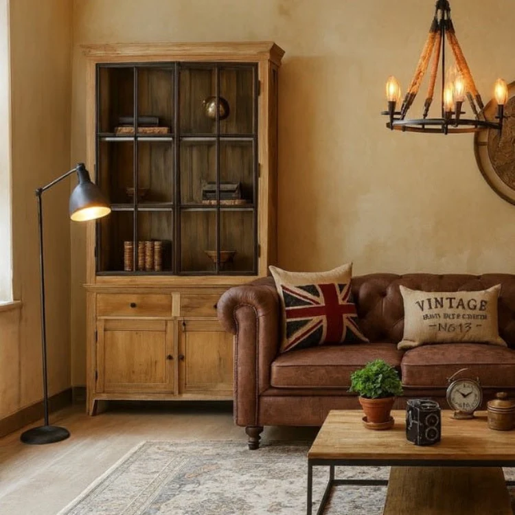 Alacena industrial madera de mango Larry