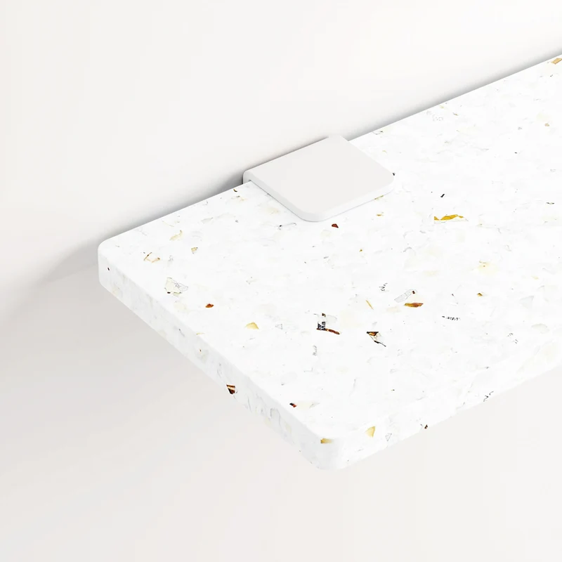 Lot de 3 étagères murales BRACKET - plastique recyclé Venezia - 60 à 150cm
