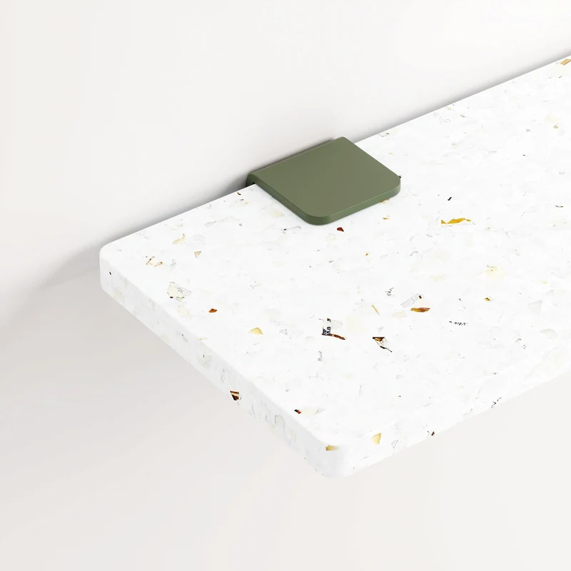 Lot de 3 étagères murales BRACKET - plastique recyclé Venezia - 60 à 150cm