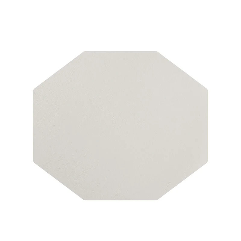 Leather Octagonal PLACEMAT & Napkin Rings BOTTEGA by Ekaterina Borovkova for ADJ STYLE