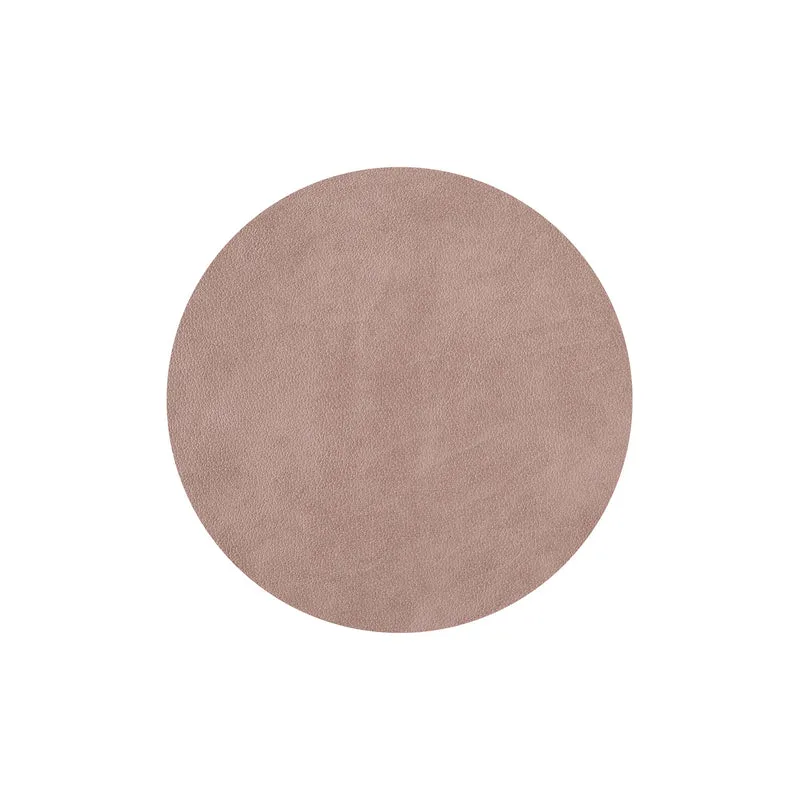 Leather Round PLACEMAT & Napkin Rings BOTTEGA by Ekaterina Borovkova for ADJ STYLE