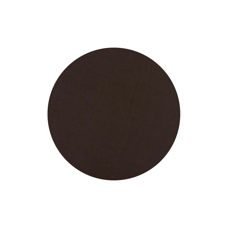 Leather Round PLACEMAT & Napkin Rings BOTTEGA by Ekaterina Borovkova for ADJ STYLE