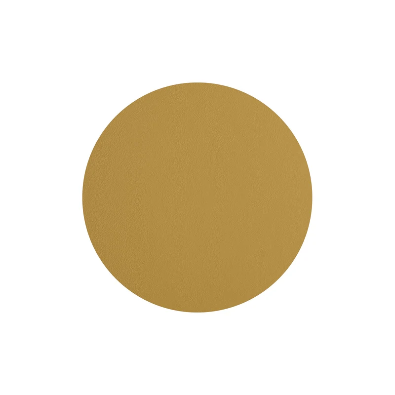 Leather Round PLACEMAT & Napkin Rings BOTTEGA by Ekaterina Borovkova for ADJ STYLE