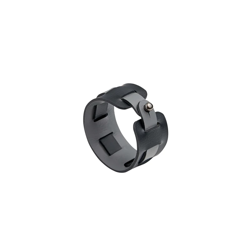 Leather Oval PLACEMAT & Napkin Rings BOTTEGA by Ekaterina Borovkova for ADJ STYLE