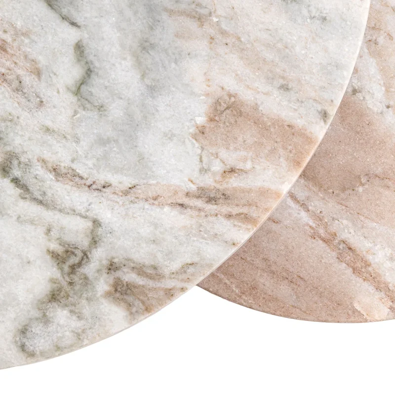 Richmond Interiors Beistelltisch Bottega Blush beige (Set of 2)