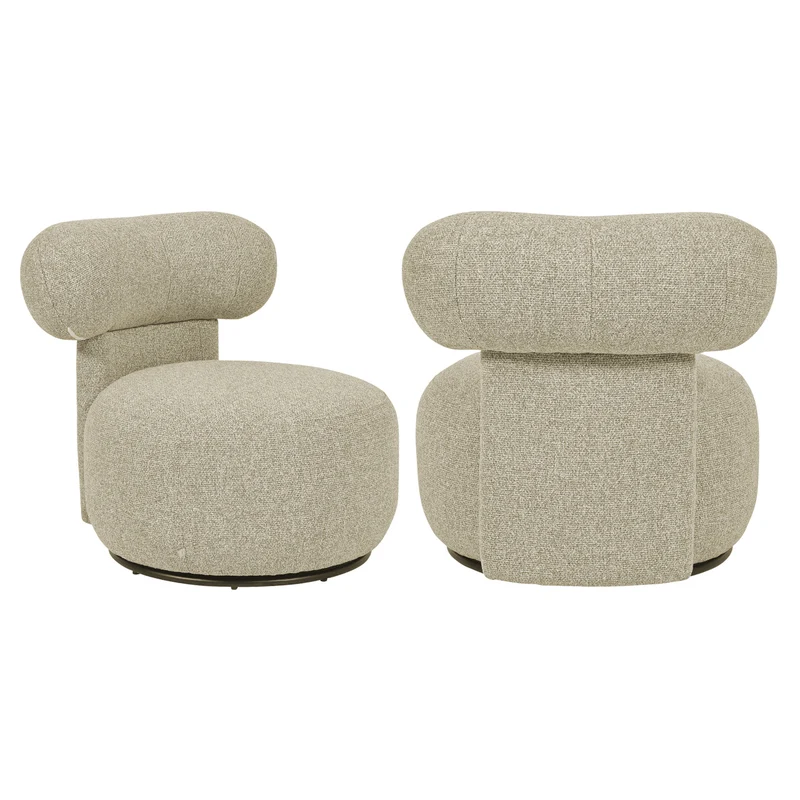 Richmond Interiors Lounge Stuhl Kaya cayenne brown swivel