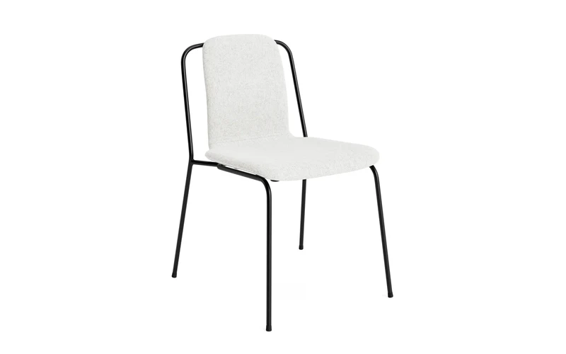 Studio Stuhl Vollpolster, schwarzes Stahl Hallingdal