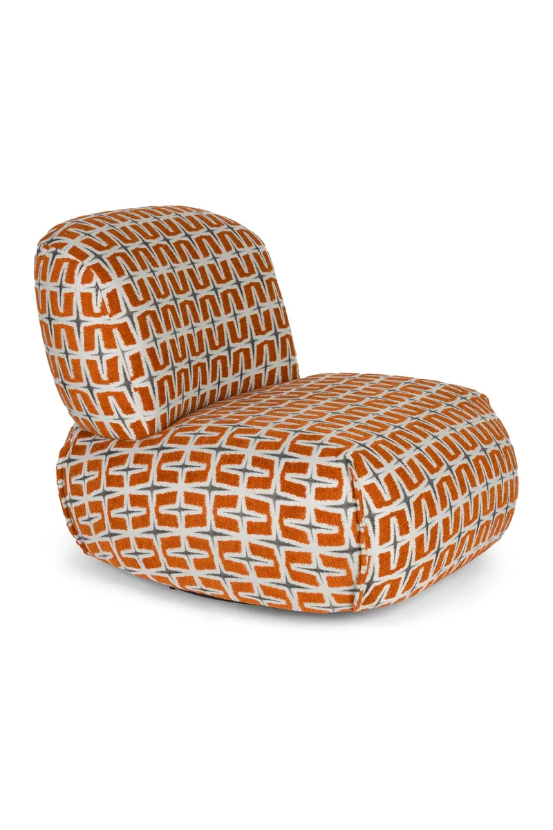 Lounge Stuhl Ritz Beige Burned Orange