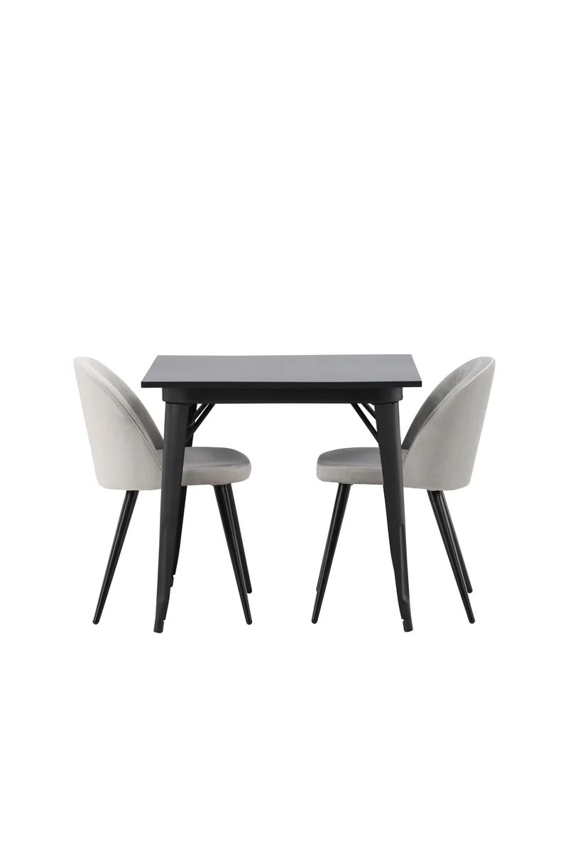 Tempe Esszimmerset + Velvet 80cm/2St.