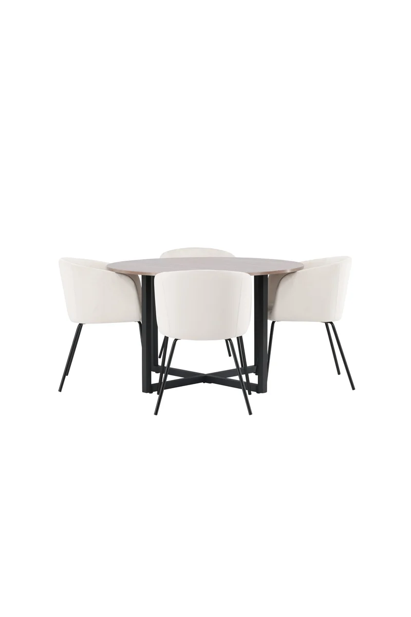 Durango Esszimmerset + Berit ⌀120cm/4St.