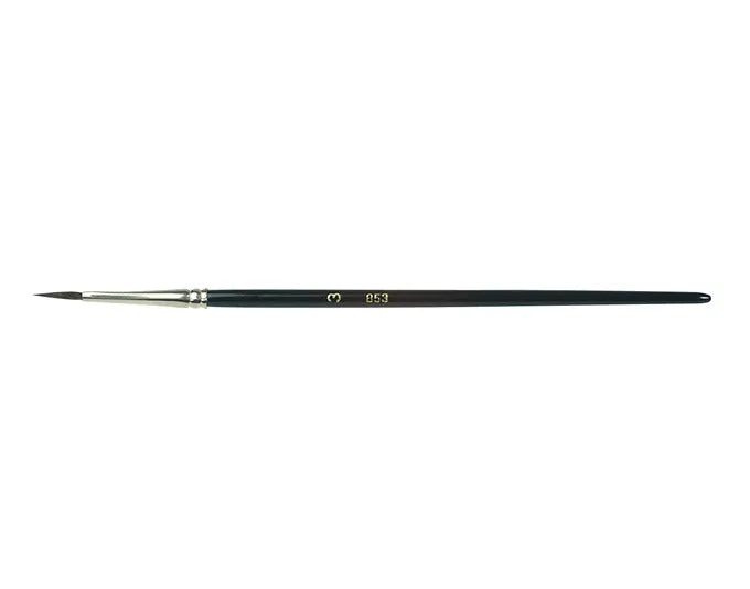 EBNAT Aquarellpinsel Gr. 3 2.5 mm Fehhaarmischung Stiel schwarz