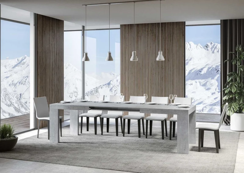 Napal - Tavolo allungabile design moderno per cucina o sala pranzo in legno - vari modelli