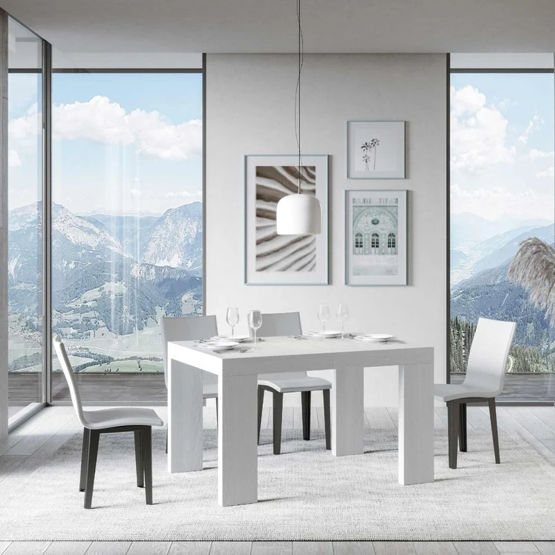 Napal - Tavolo allungabile design moderno per cucina o sala pranzo in legno - vari modelli