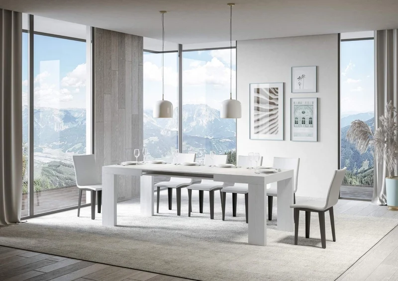 Napal - Tavolo allungabile design moderno per cucina o sala pranzo in legno - vari modelli