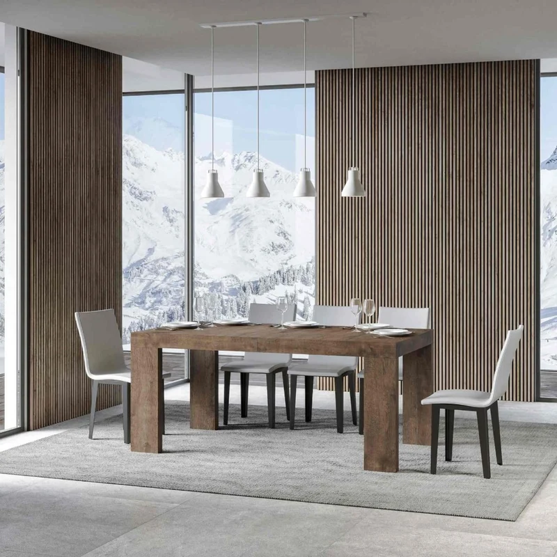 Napal - Tavolo allungabile design moderno per cucina o sala pranzo in legno - vari modelli