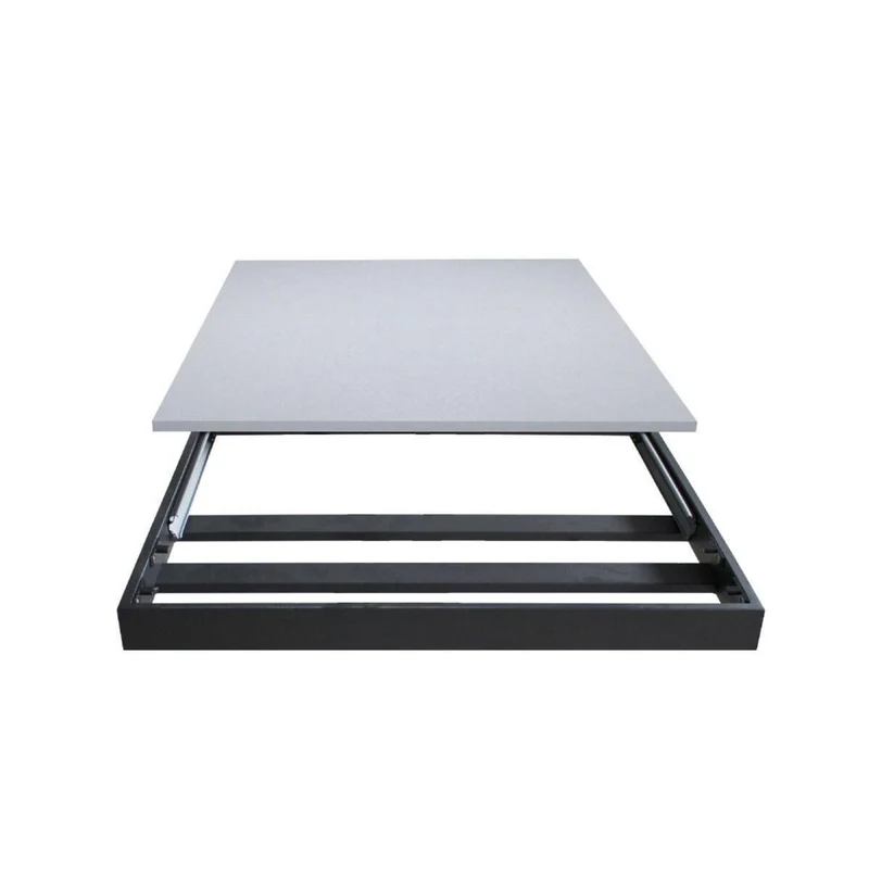 Felino - Tavolo allungabile moderno piano in legno e gambe in metallo cm 160/220x90x74h - vari colori