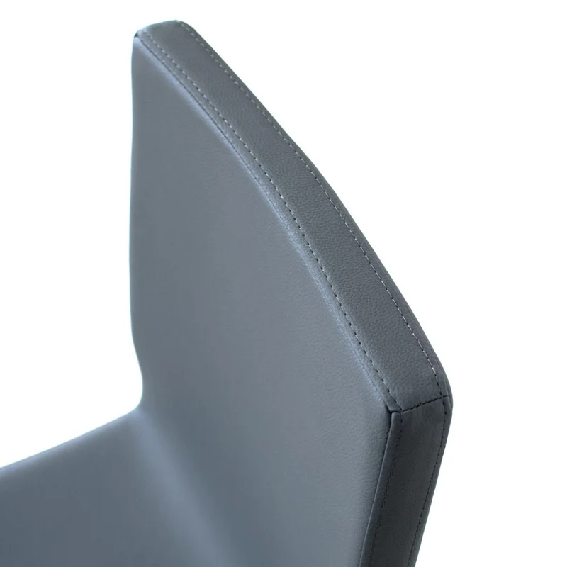 Clary - Set da 2 Sedia moderna gambe in legno seduta in ecopelle cm 44x40x84h - vari colori