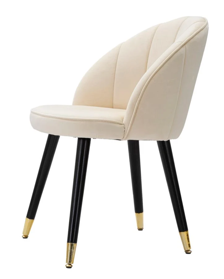 Sedia moderna da salotto seduta rivestita in tessuto velluto gambe in legno cm 57x58x80h - vari colori