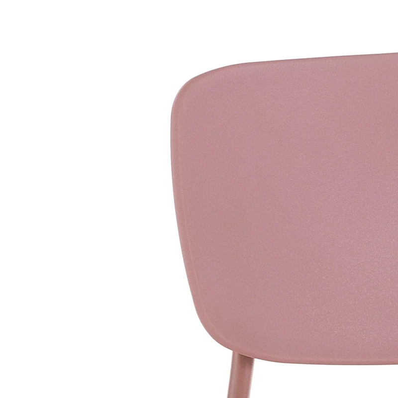 Set da 4 Sedia moderna in polipropilene e metallo cm 43x51x78h - vari colori