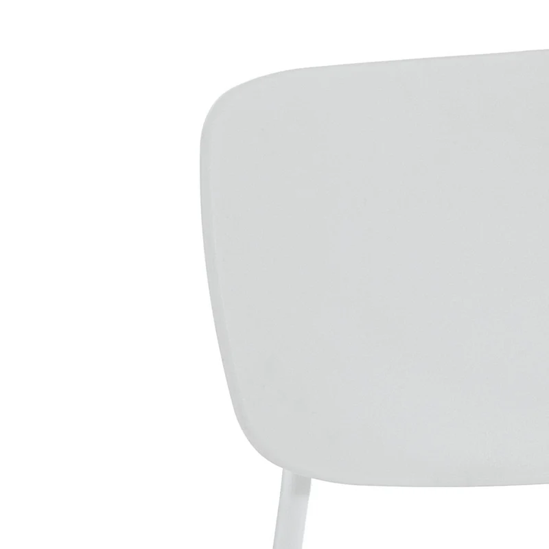 Set da 4 Sedia moderna in polipropilene e metallo cm 43x51x78h - vari colori