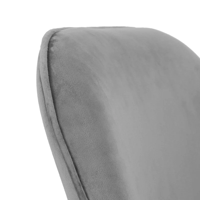 Sedia da ufficio regolabile rivestita in velluto base in metallo dorato cm 57x58x80/88h - vari colori