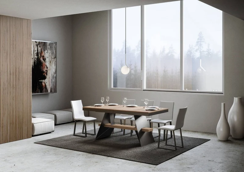 Fidem - Set da 2 Sedia gambe in metallo seduta in similpelle cm 40x42x85h - vari colori