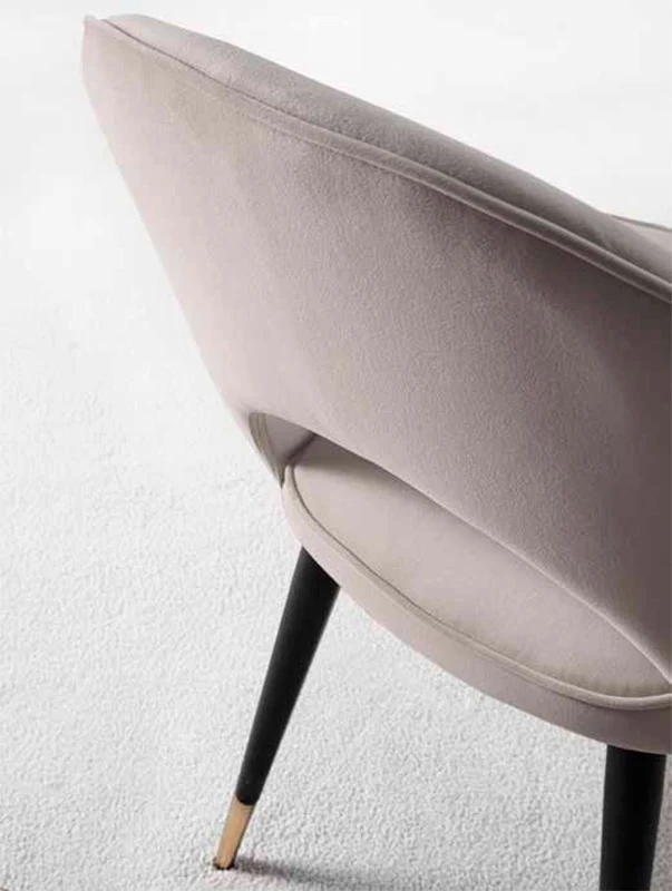 Opera - Set da 4 Sedia living in velluto antimacchia cm 51x62x86h - vari colori