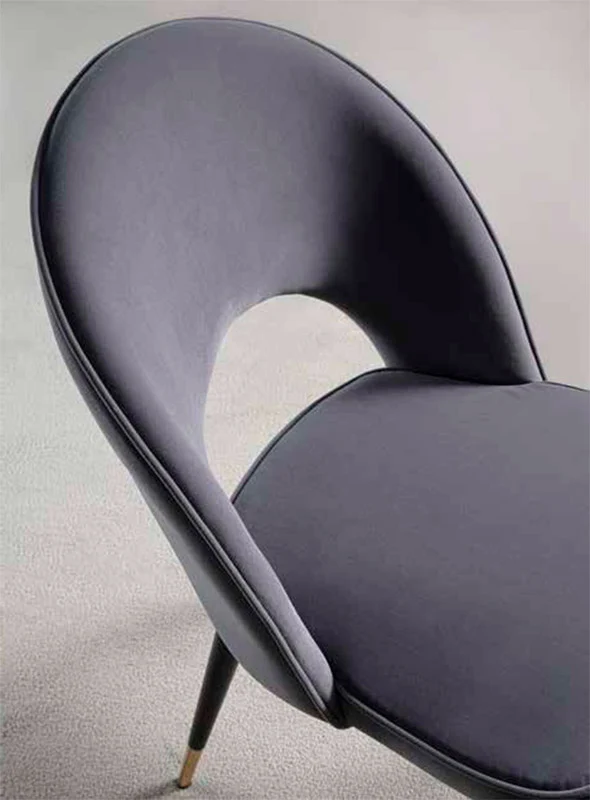 Opera - Set da 4 Sedia living in velluto antimacchia cm 51x62x86h - vari colori