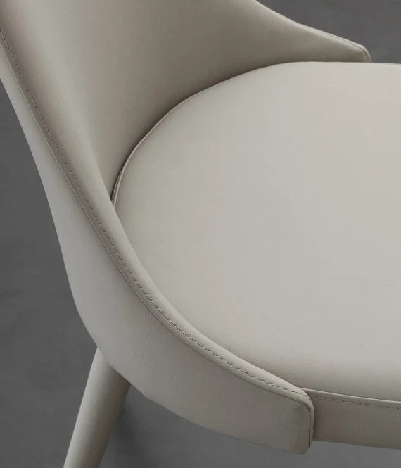 Sinfonia - Set da 4 Sedia imbottita da salotto in ecopelle cm 50x57x91h - vari colori