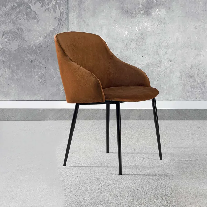 Pigalle Due - Set da 4 Sedia design poltroncina in velluto cm 54x58x84h - vari colori