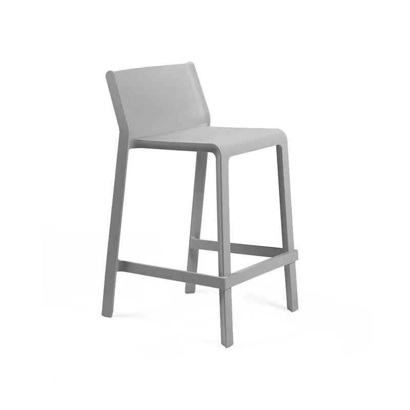 Set da 4 Sgabello moderno alto in polipropilene cm 50x53x83h - vari colori