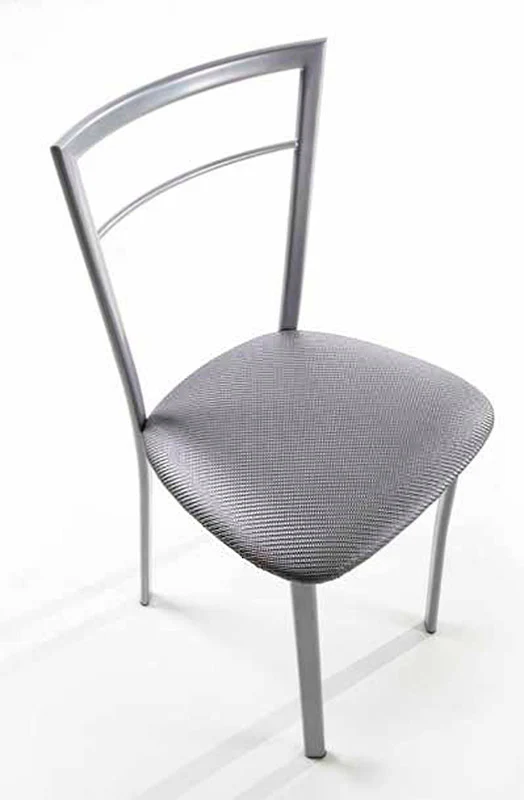 Nicole - Set da 4 Sedia living struttura in metallo seduta in ecopelle cm 39x48x83h - vari colori
