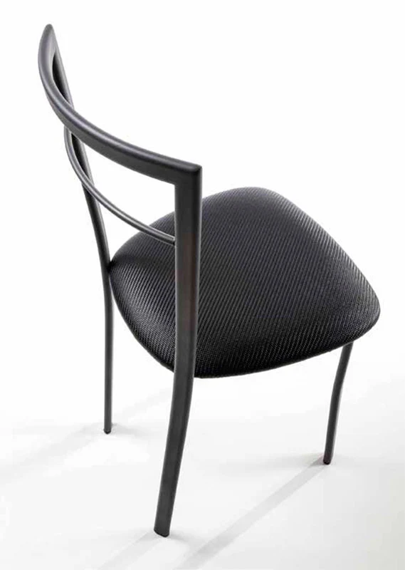 Nicole - Set da 4 Sedia living struttura in metallo seduta in ecopelle cm 39x48x83h - vari colori