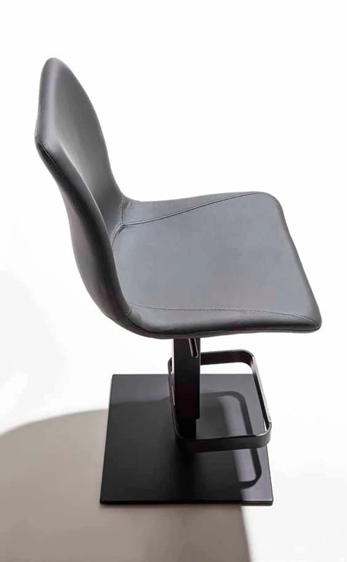 Set da 2 Sgabello girevole e regolabile in ecopelle e metallo cm 45x51x110/115h - vari colori