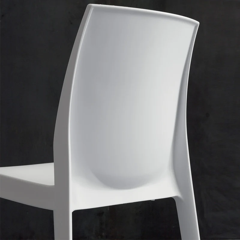 Falena Velvet - Set da 4 Sedia polipropilene da soggiorno cm 46x49x82h- vari colori