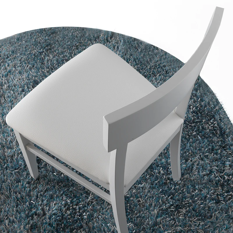 New Age - Set da 2 Sedia per soggiorno in legno seduta imbottita cm 45x49x83h - vari colori