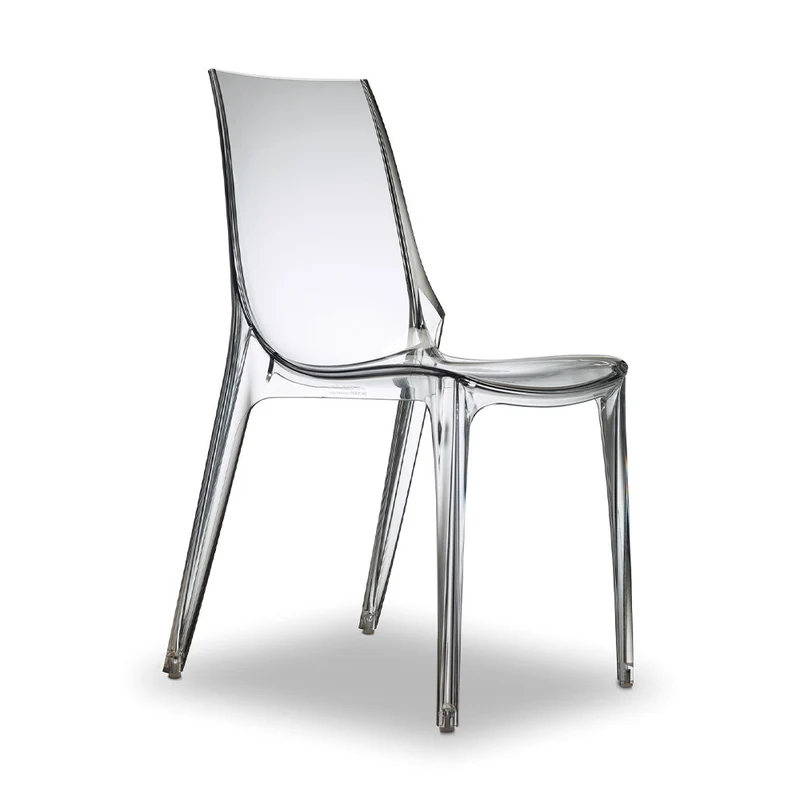 Valery S - Set da 4 Sedia moderna in policarbonato trasparente cm 49x55x88h - vari colori