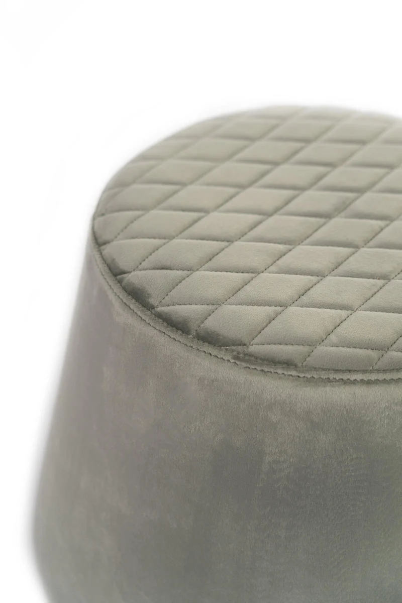 Pouf poggiapiedi rotondo rivestimento in velluto cm Ø 46x33h - vari colori