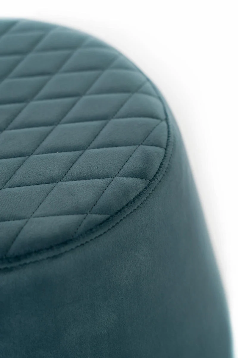 Pouf poggiapiedi rotondo rivestimento in velluto cm Ø 46x33h - vari colori