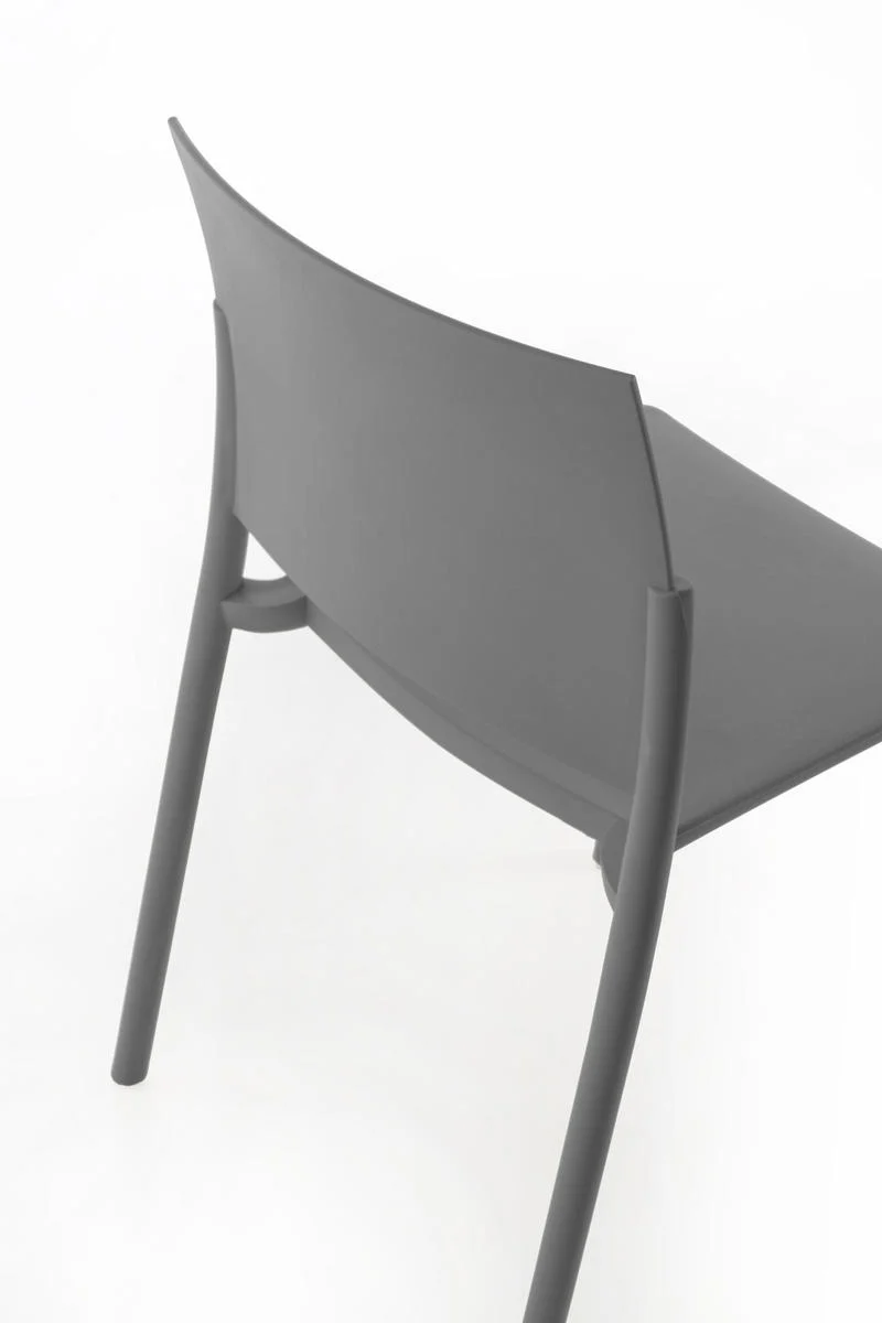 Set da 4 Sedia in polipropilene per interno o esterno design moderno cm 52x52x81h - vari colori