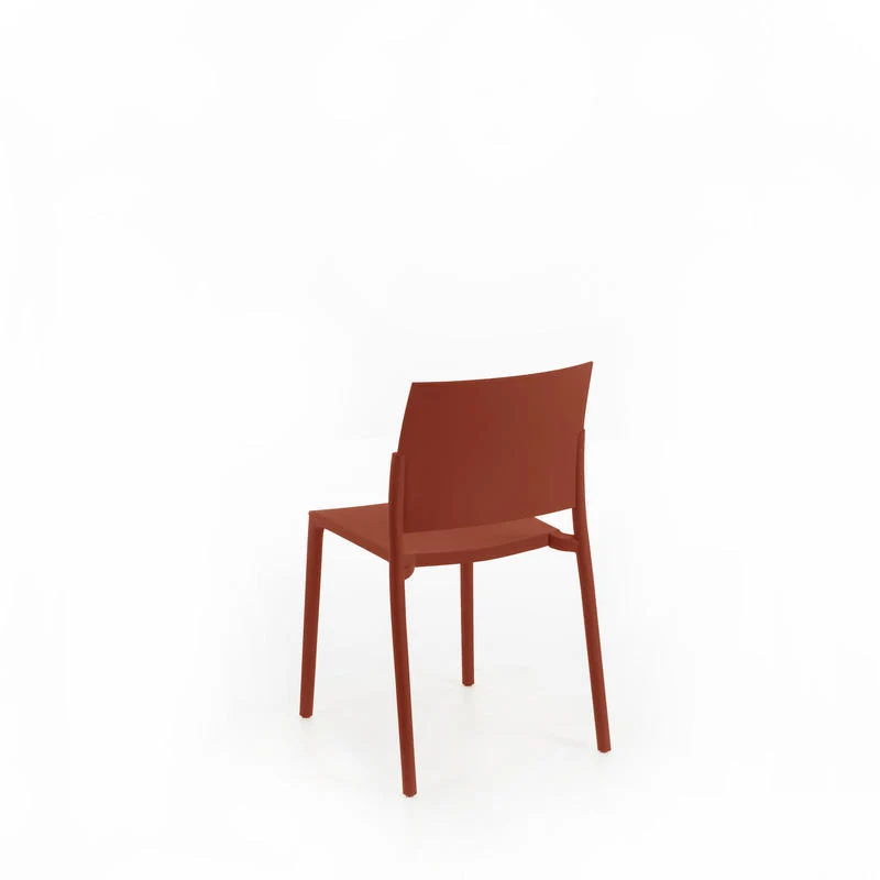 Set da 4 Sedia in polipropilene per interno o esterno design moderno cm 52x52x81h - vari colori