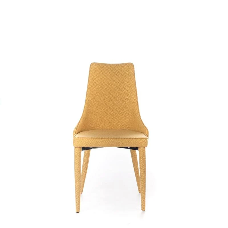 Set da 4 Sedia moderna imbottita rivestita in tessuto cm 46x46x91h - vari colori