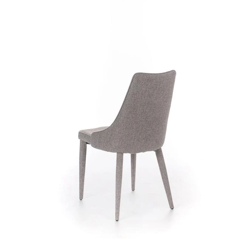 Set da 4 Sedia moderna imbottita rivestita in tessuto cm 46x46x91h - vari colori