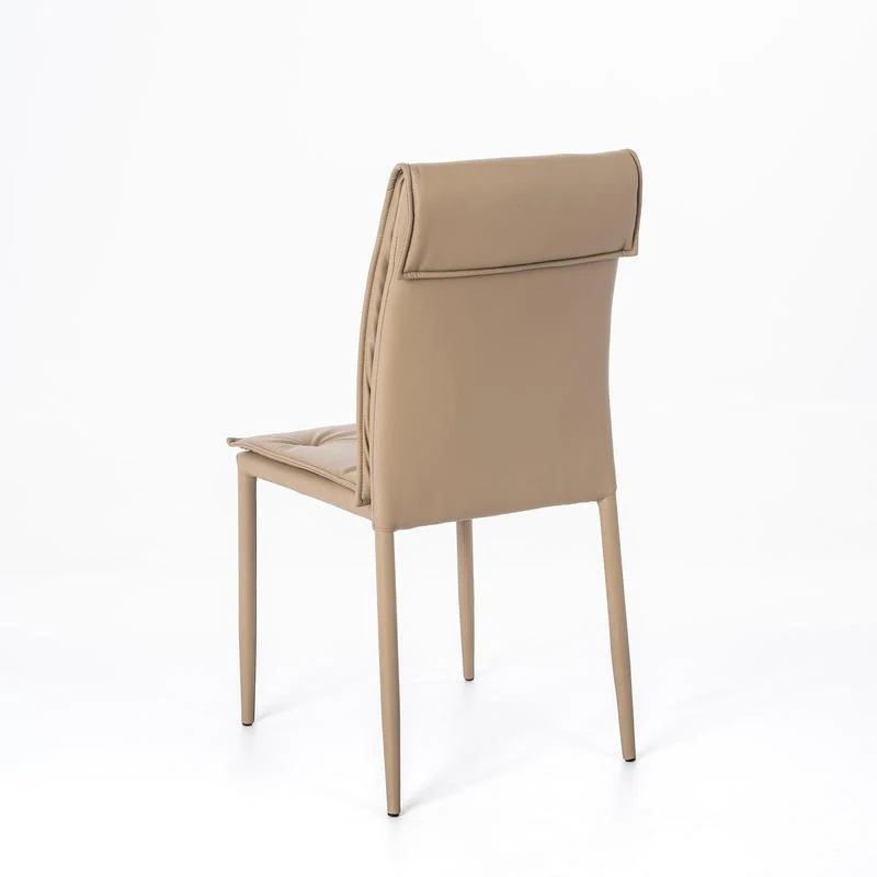 Set da 4 Sedia living moderna rivestita in similpelle cm 44x56x91h - vari colori