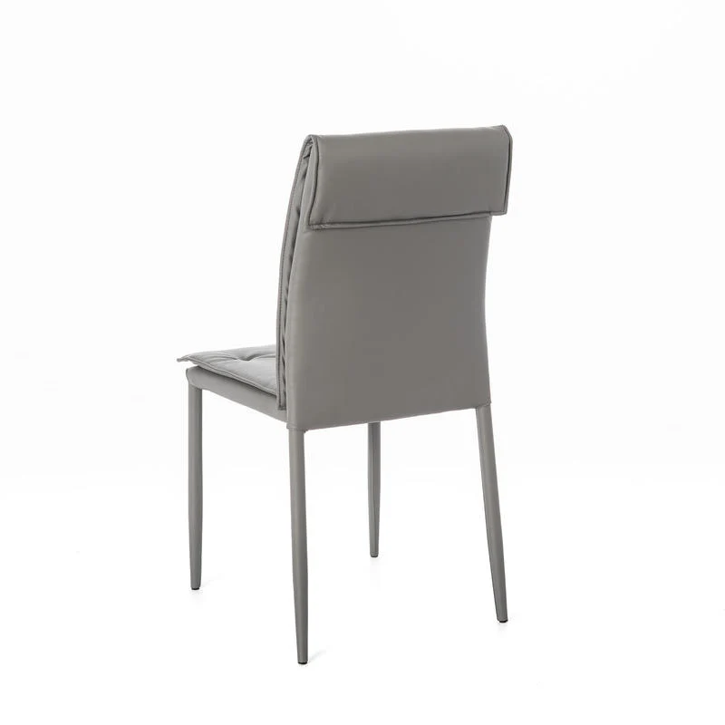 Set da 4 Sedia living moderna rivestita in similpelle cm 44x56x91h - vari colori