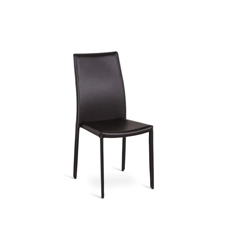Set da 4 Sedia da sala moderna rivestita in similcuoio cm 41x42x95h - vari colori