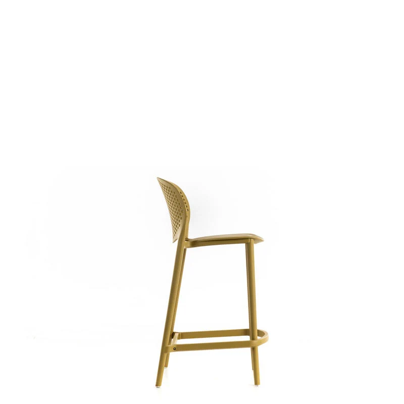 Set da 2 sgabello alto in polipropilene per interno o esterno cm 46x42x93h - vari colori